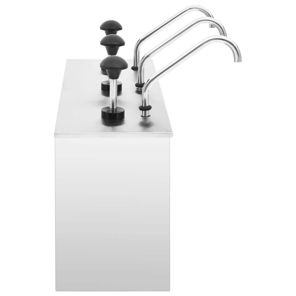 Saucen-Spender Edelstahl 3 X 3,5 L