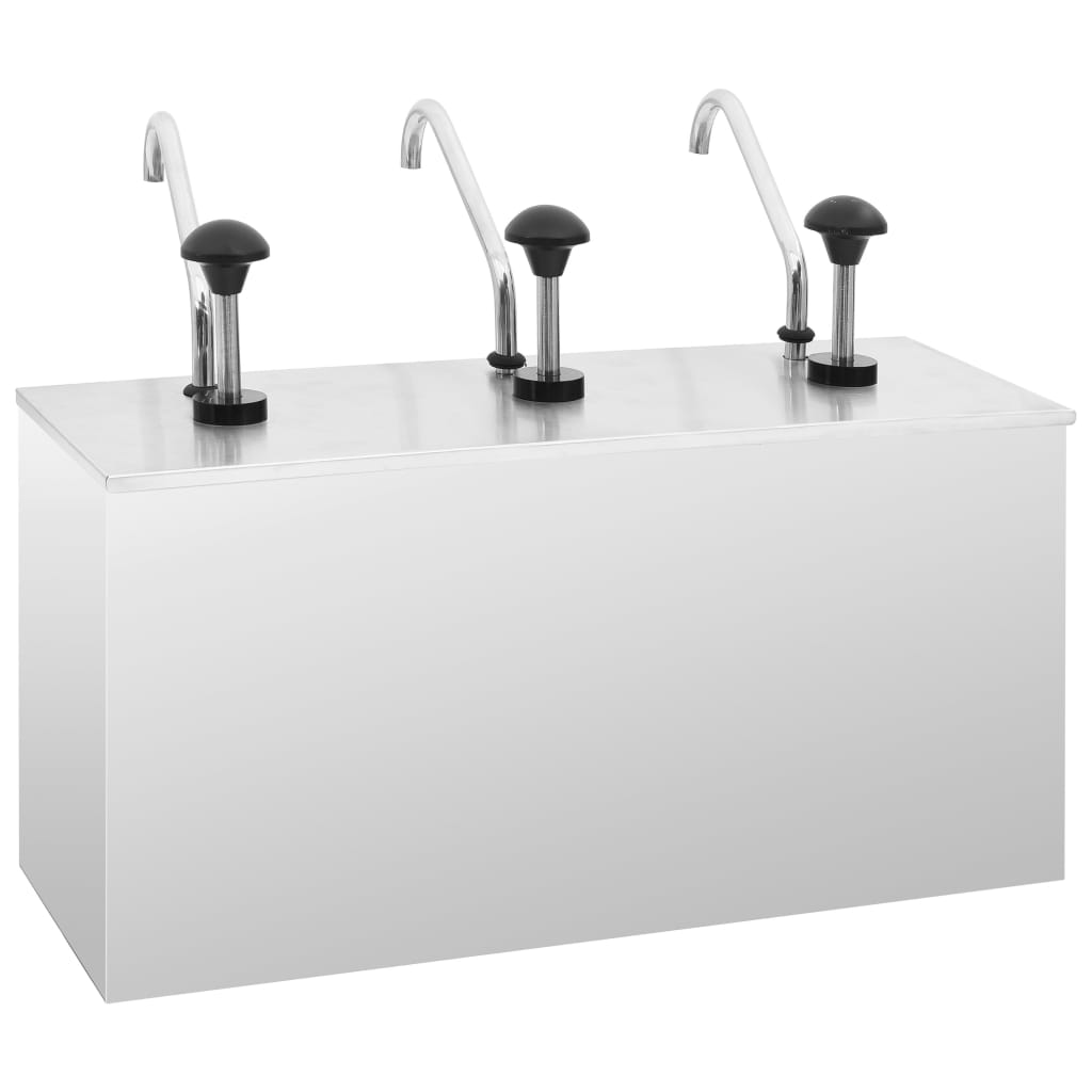 Saucen-Spender Edelstahl 3 X 3,5 L