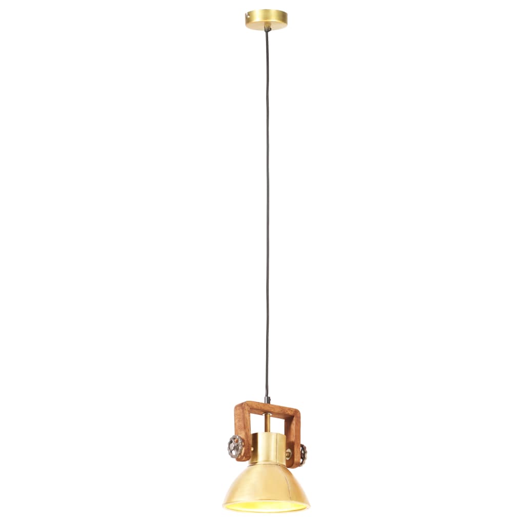 Hängelampe Industriestil 25 W Rund 19 Cm E27 Messing