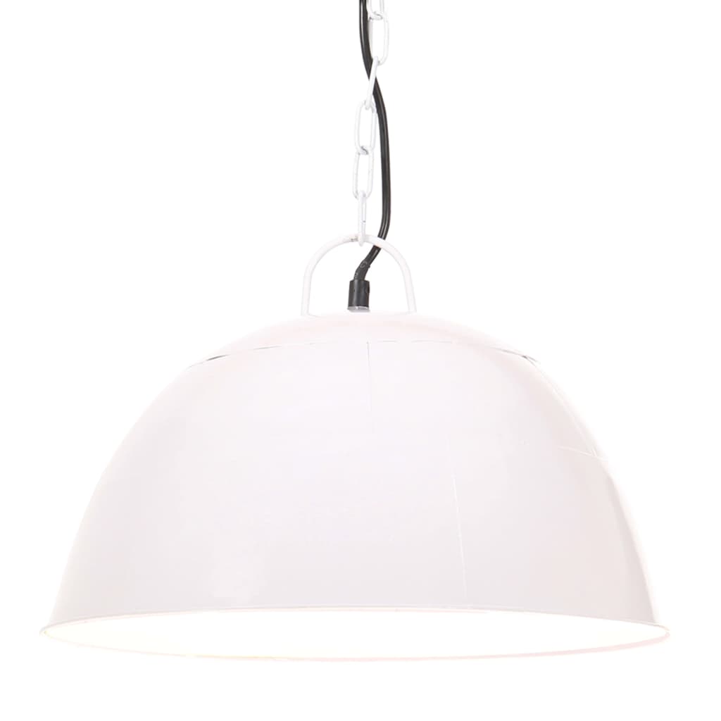 Hängelampe Vintage Industriestil 25 W Rund 41 Cm E27 Weiß