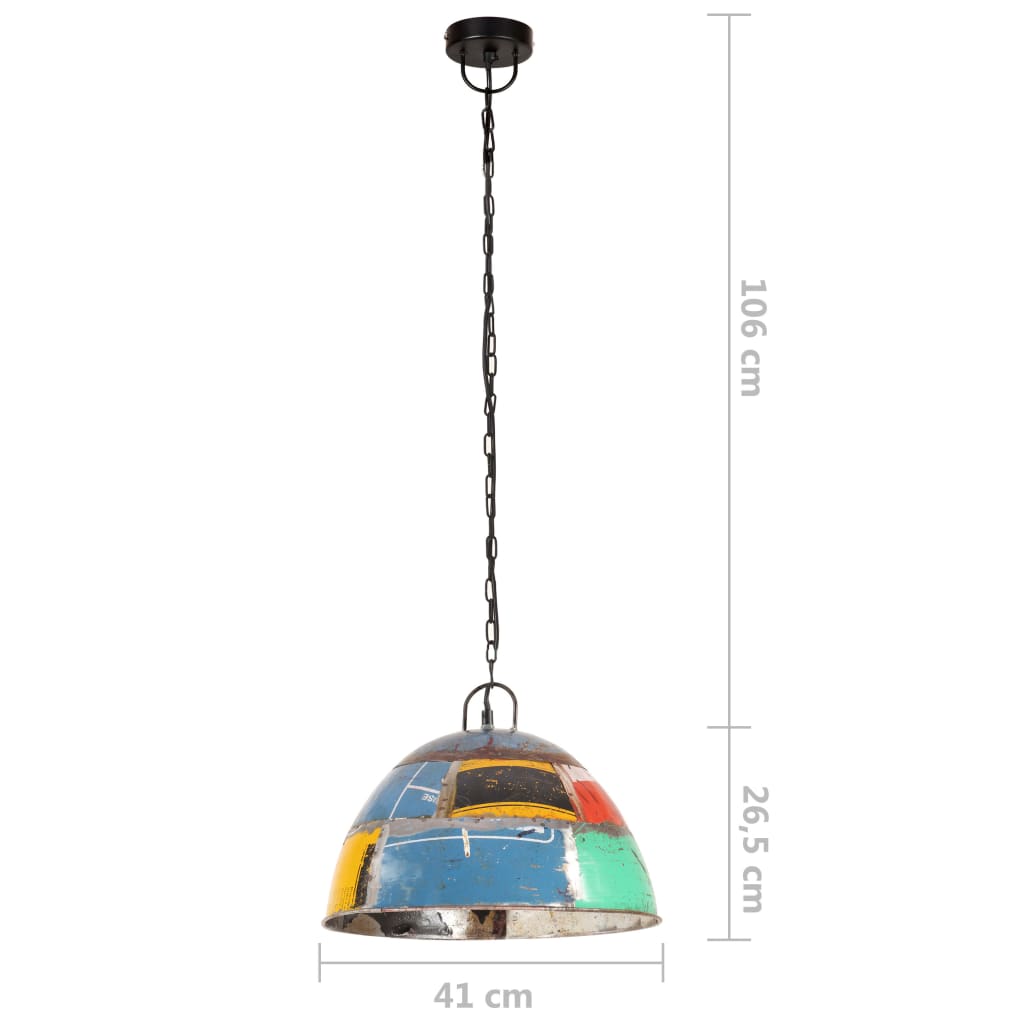 Hängelampe Vintage Industriestil 25 W Rund 41 Cm E27 Mehrfarbig