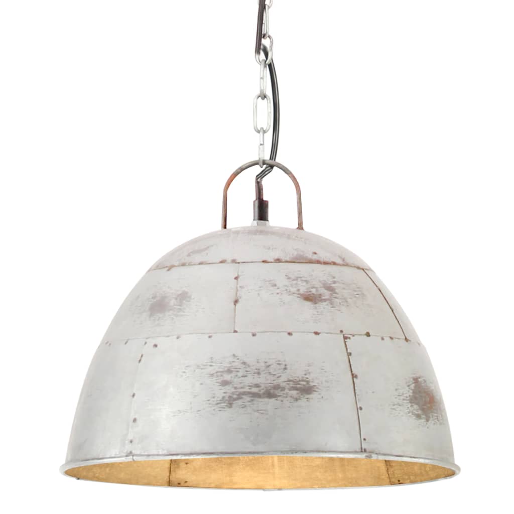 Hängelampe Vintage Industriestil 25 W N Rund 31 Cm E27 Silber