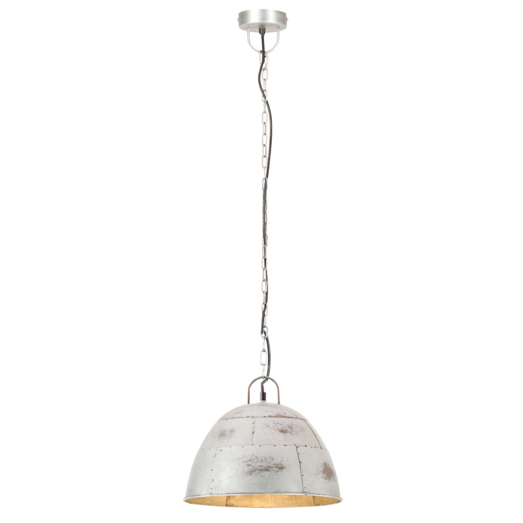 Hängelampe Vintage Industriestil 25 W N Rund 31 Cm E27 Silber