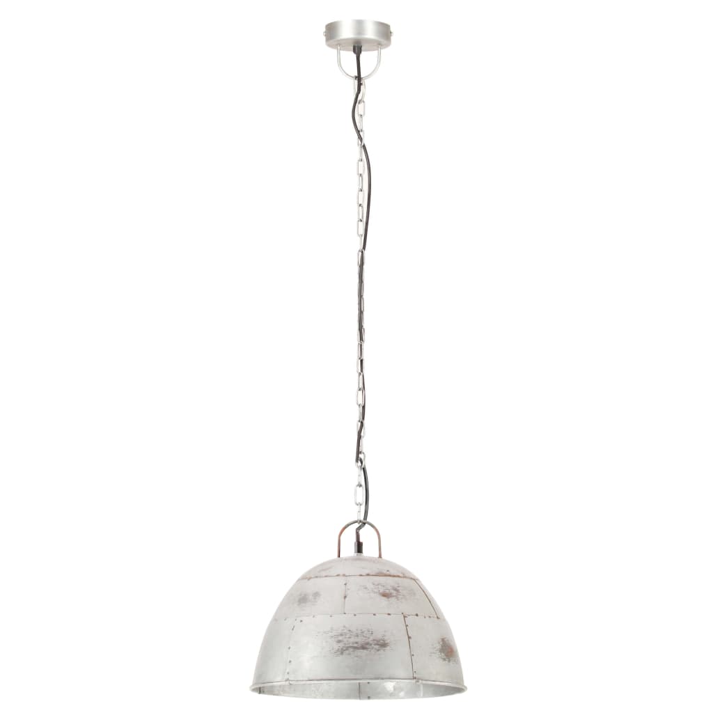 Hängelampe Vintage Industriestil 25 W N Rund 31 Cm E27 Silber