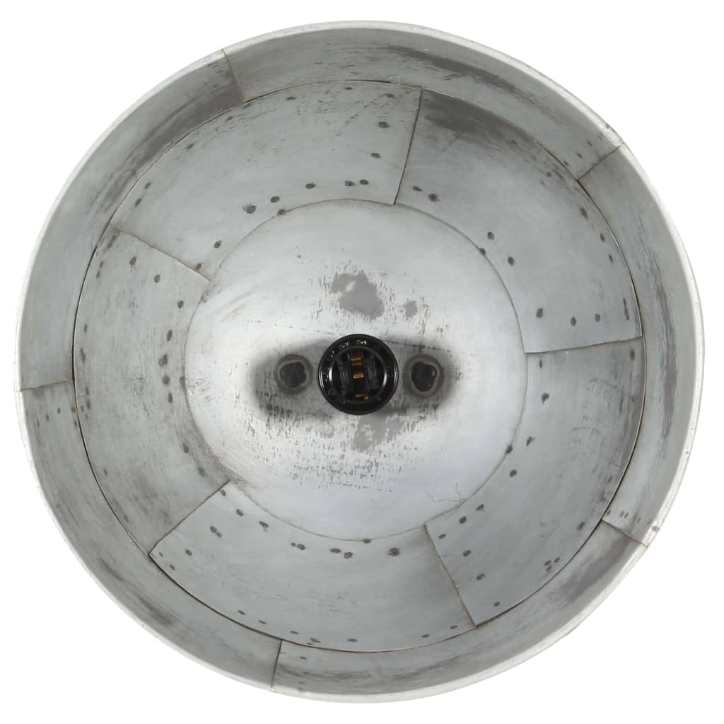 Hängelampe Vintage Industriestil 25 W N Rund 31 Cm E27 Silber