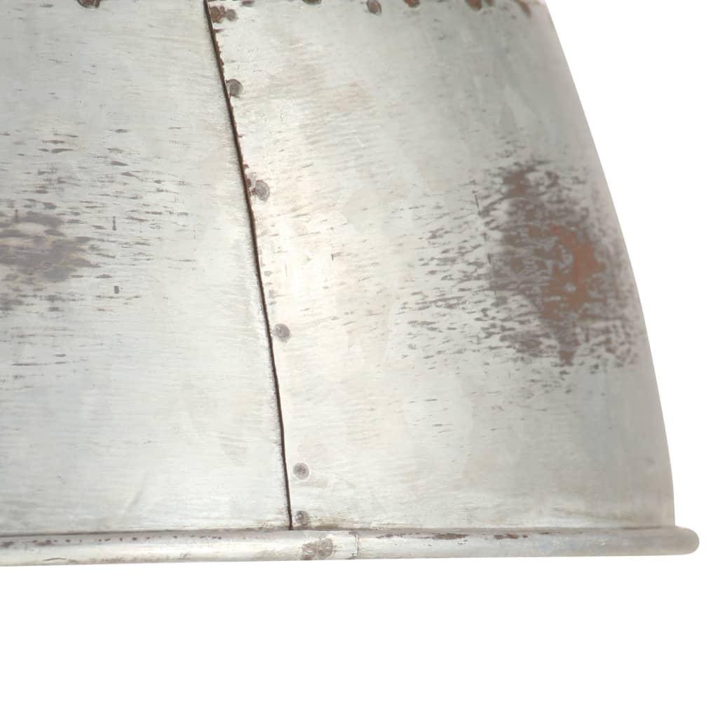 Hängelampe Vintage Industriestil 25 W N Rund 31 Cm E27 Silber
