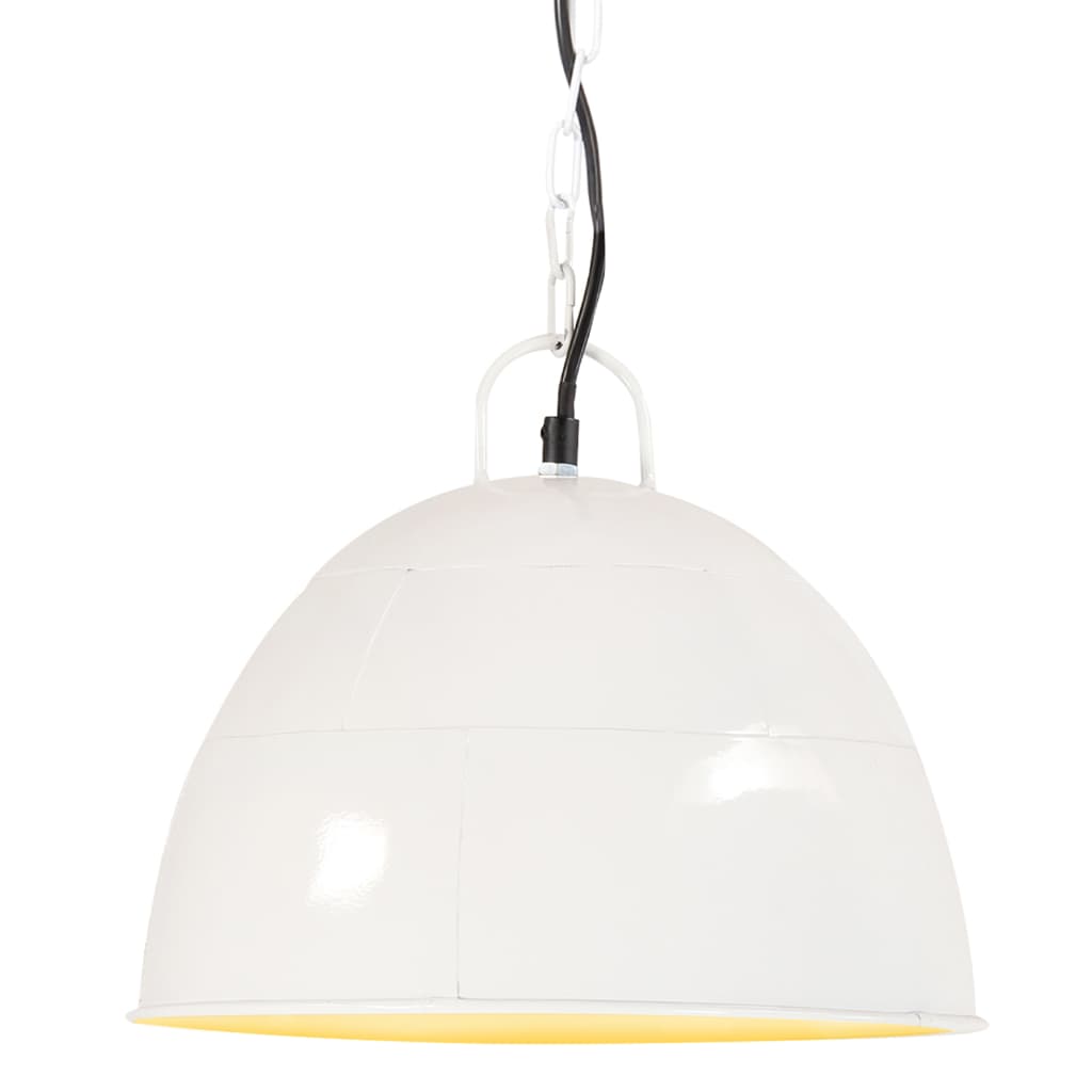 Hängelampe Vintage Industriestil 25 W Rund 41 Cm E27 Weiß