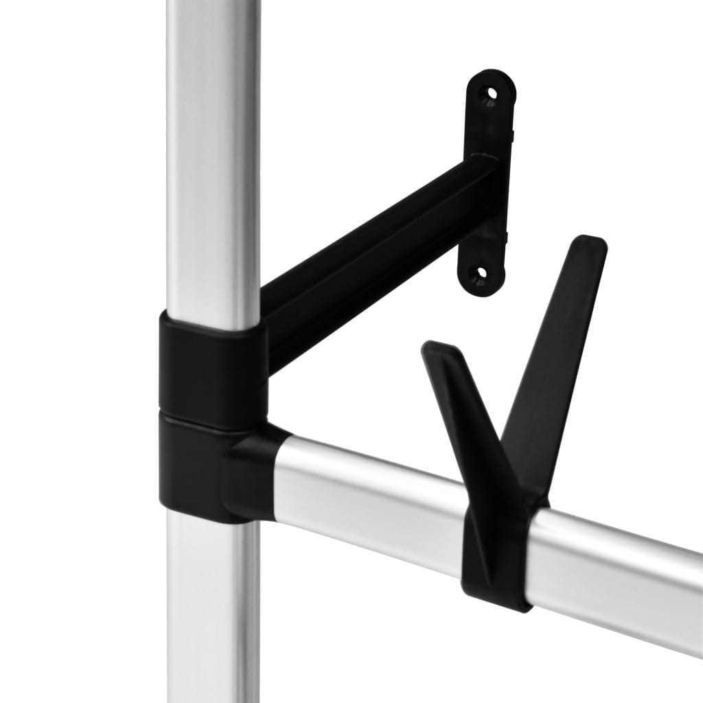 Teleskop-Schuhregal Mit Stangen Aluminium