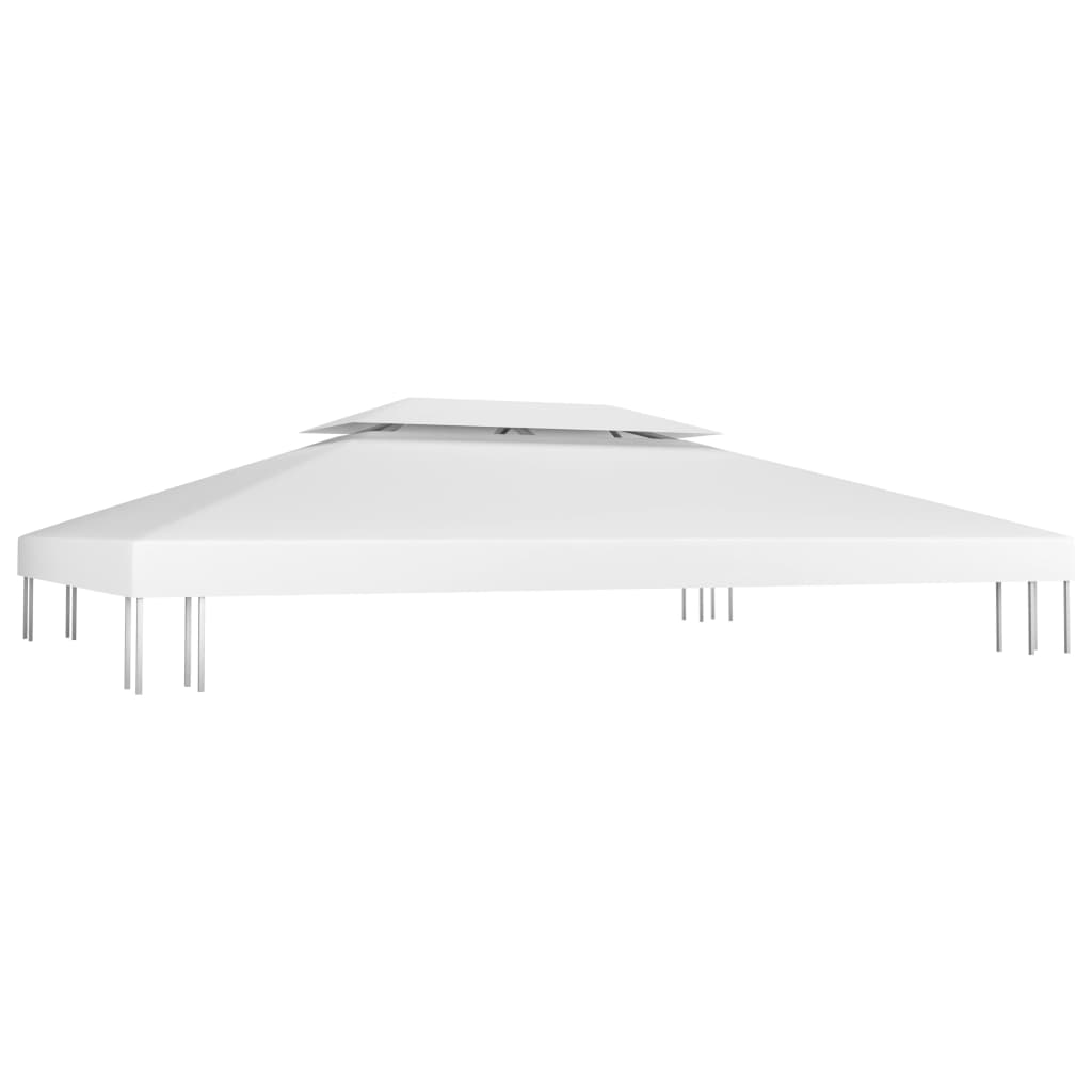Pavillon-Dachplane Mit Kaminabzug 310 G/M² Weiß