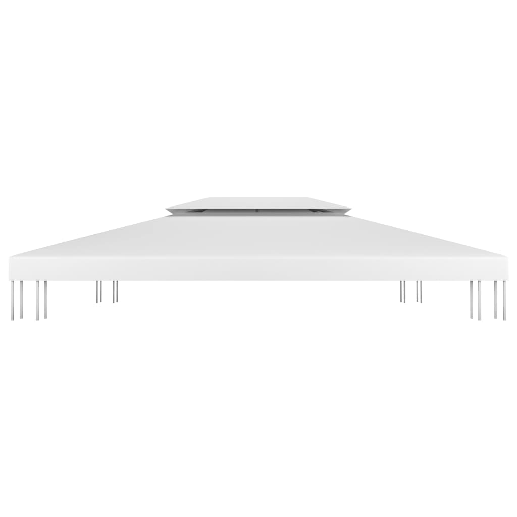 Pavillon-Dachplane Mit Kaminabzug 310 G/M² Weiß