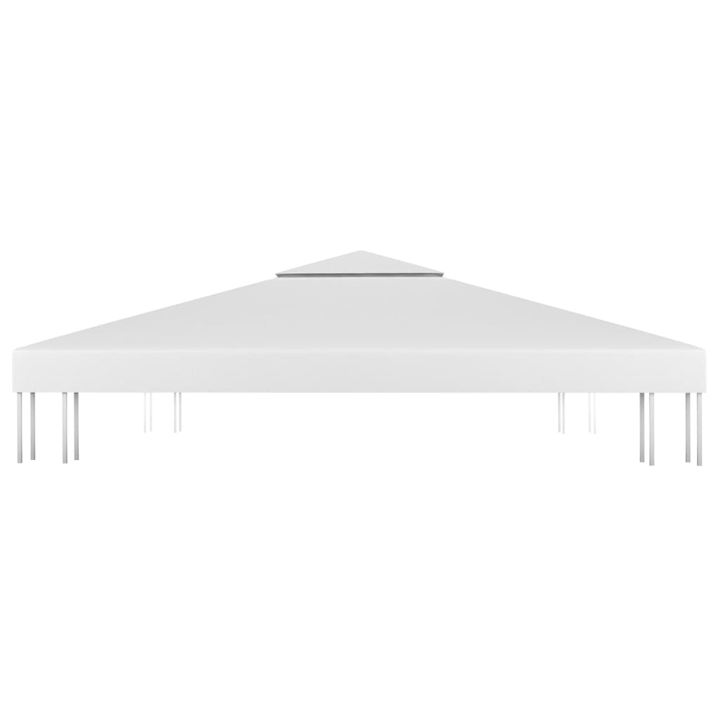 Pavillon-Dachplane Mit Kaminabzug 310 G/M² Weiß