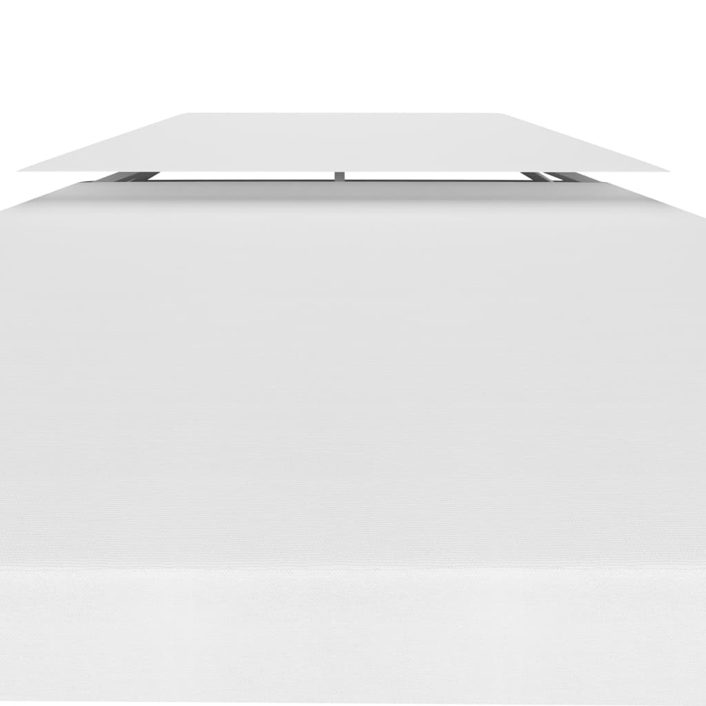 Pavillon-Dachplane Mit Kaminabzug 310 G/M² Weiß