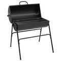 Grill Mit 2 Grillrosten Schwarz 80X95X90 Cm Stahl Schwarz