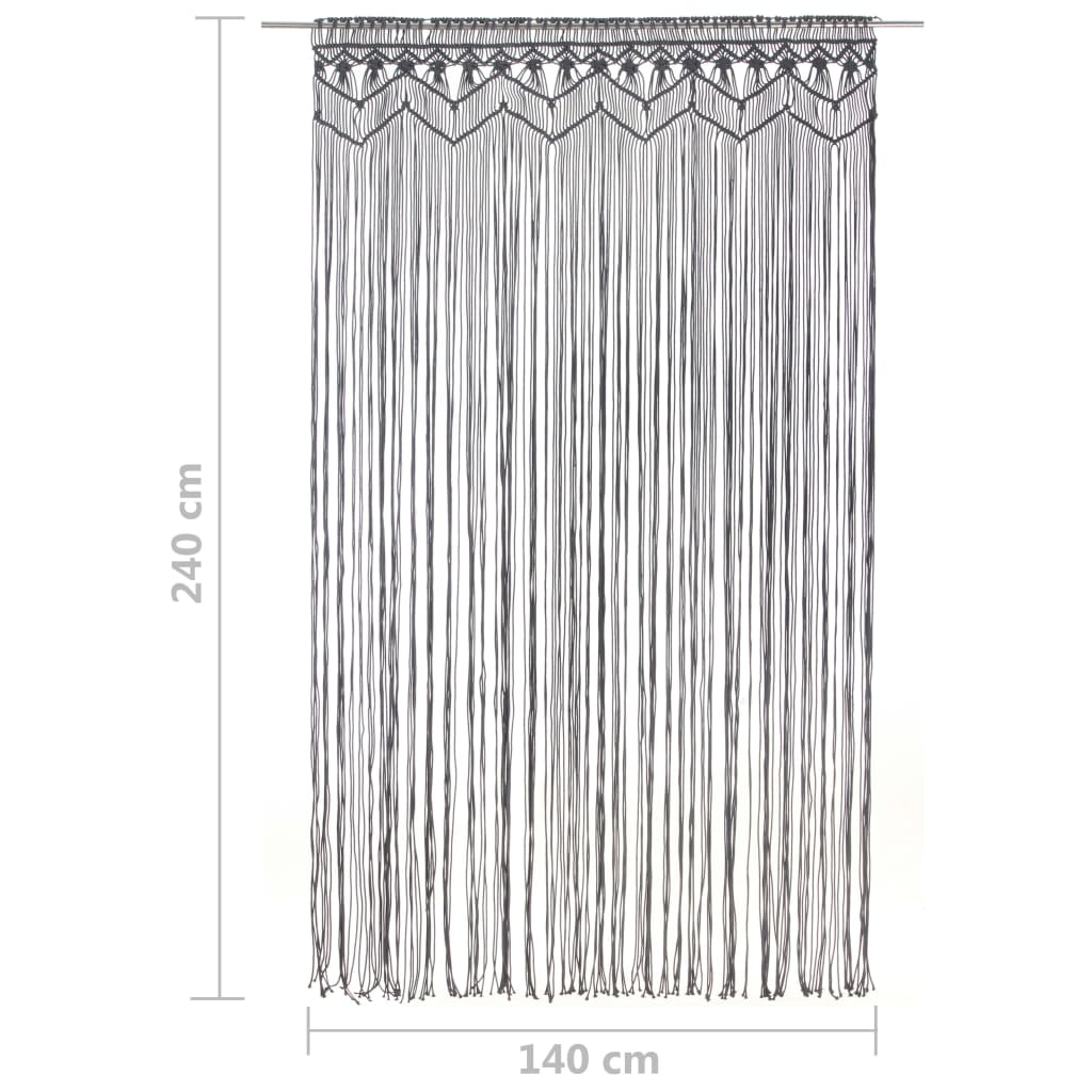 Makramee Vorhang 140X240 Cm Baumwolle
