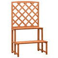 Blumentreppe Mit Rankgitter 70X42X120Cm Massivholz Tanne