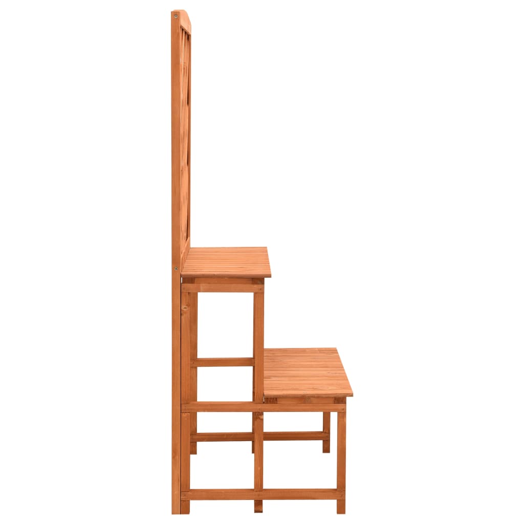 Blumentreppe Mit Rankgitter 70X42X120Cm Massivholz Tanne