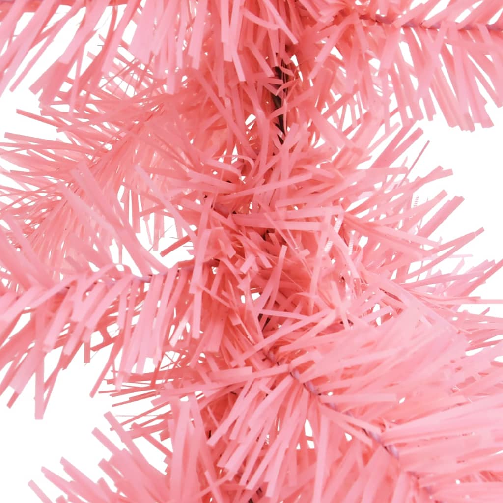 Weihnachtsgirlande Mit Led Rosa