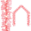 Weihnachtsgirlande Mit Led Rosa