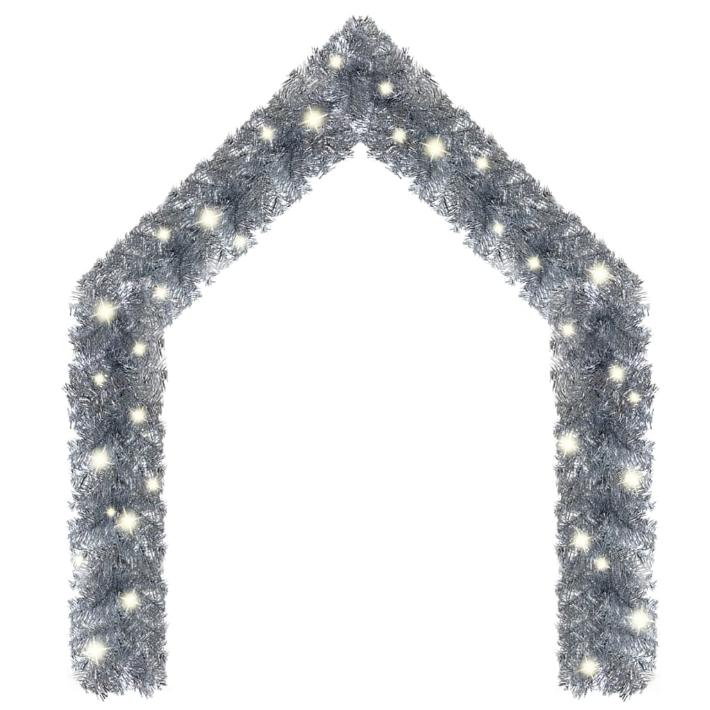 Weihnachtsgirlande Mit Led N Silber