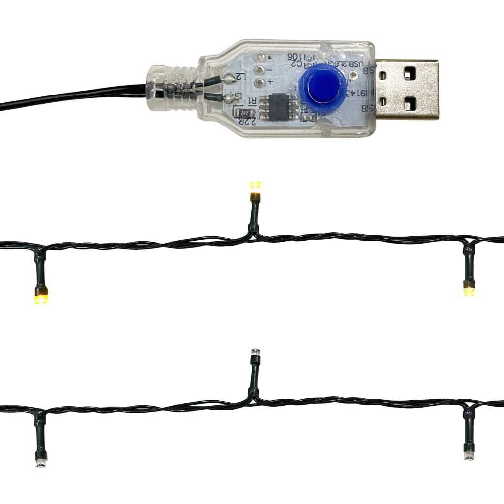 Weihnachtsgirlande Mit Led N Silber