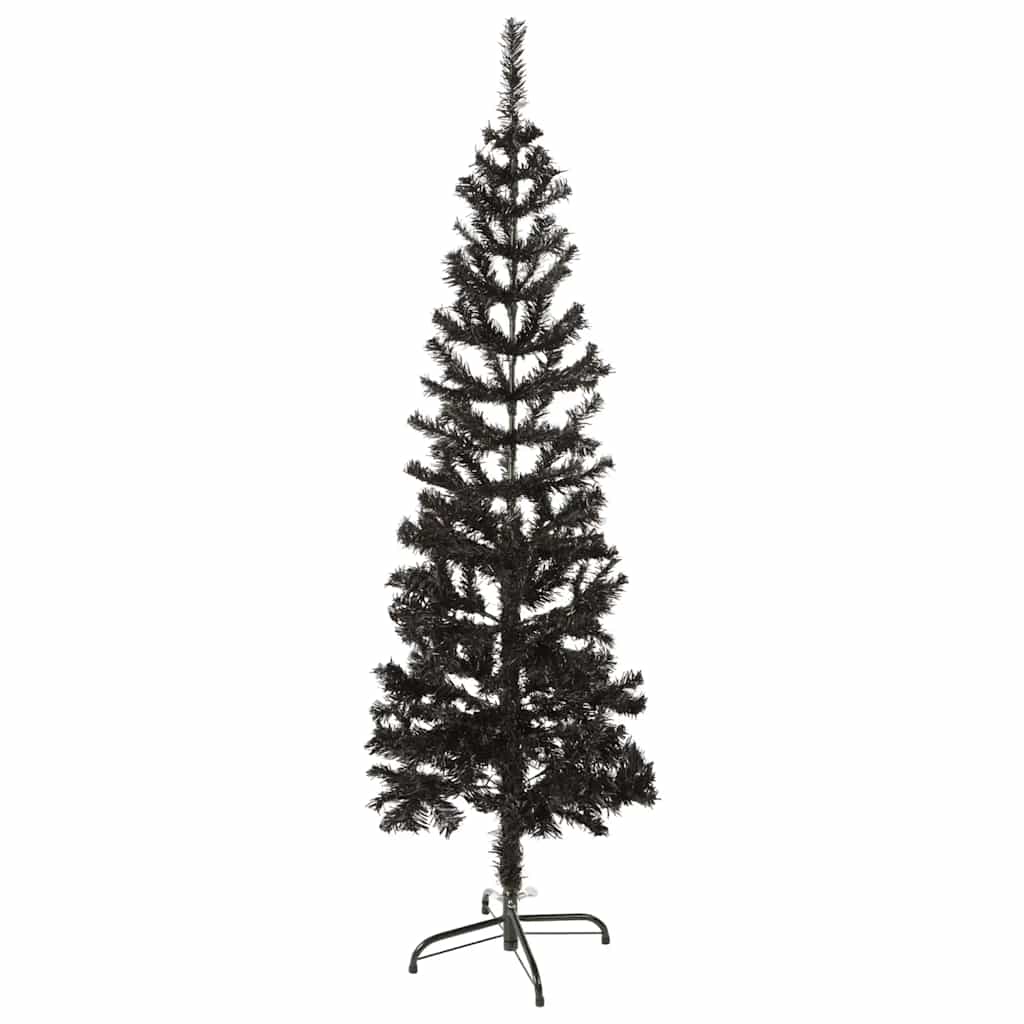 Schlanker Weihnachtsbaum 150 Cm Schwarz