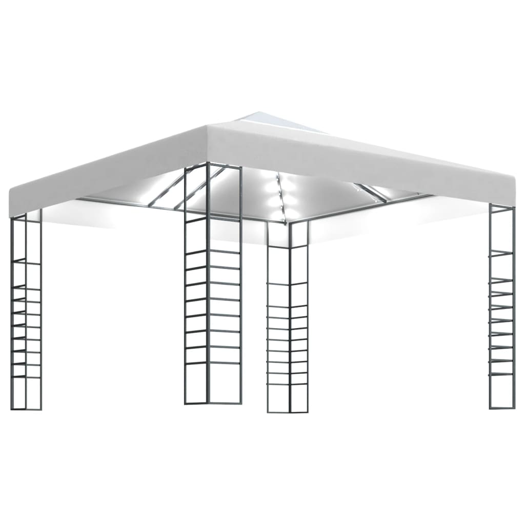 Gartenzelt Mit Led-Lichterkette 3X3 M
