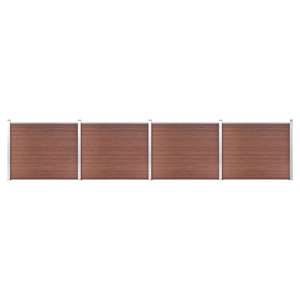 Zaunelement Set Wpc 699X146 Cm