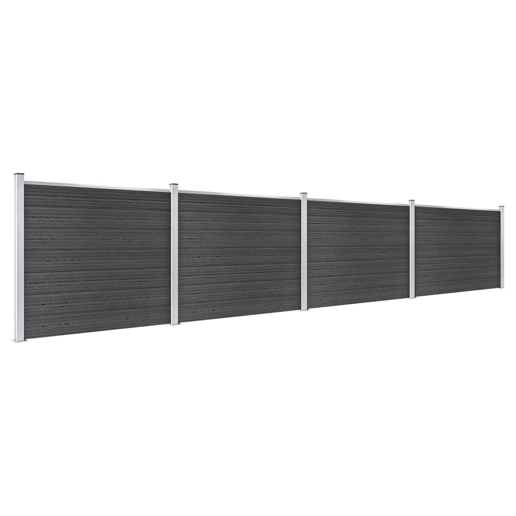 Zaunelement Set Wpc 699X146 Cm