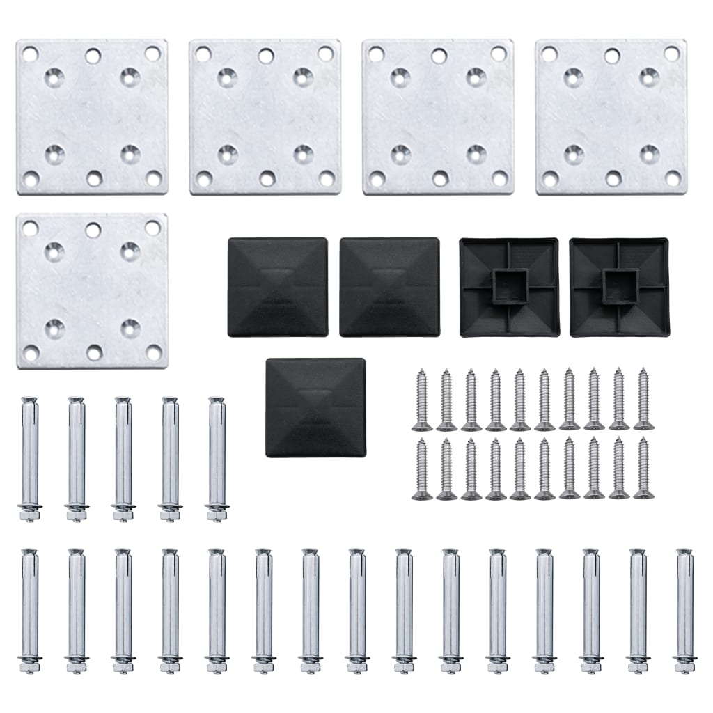 Zaunelement Set Wpc 699X146 Cm
