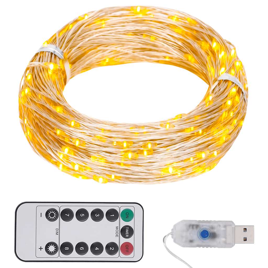 Led-Lichterkette Mit 150 Leds Warmweiß