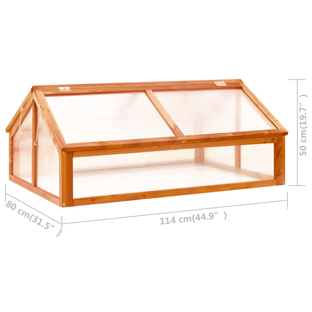 Gewächshaus 114X80X50 Cm Tannenholz