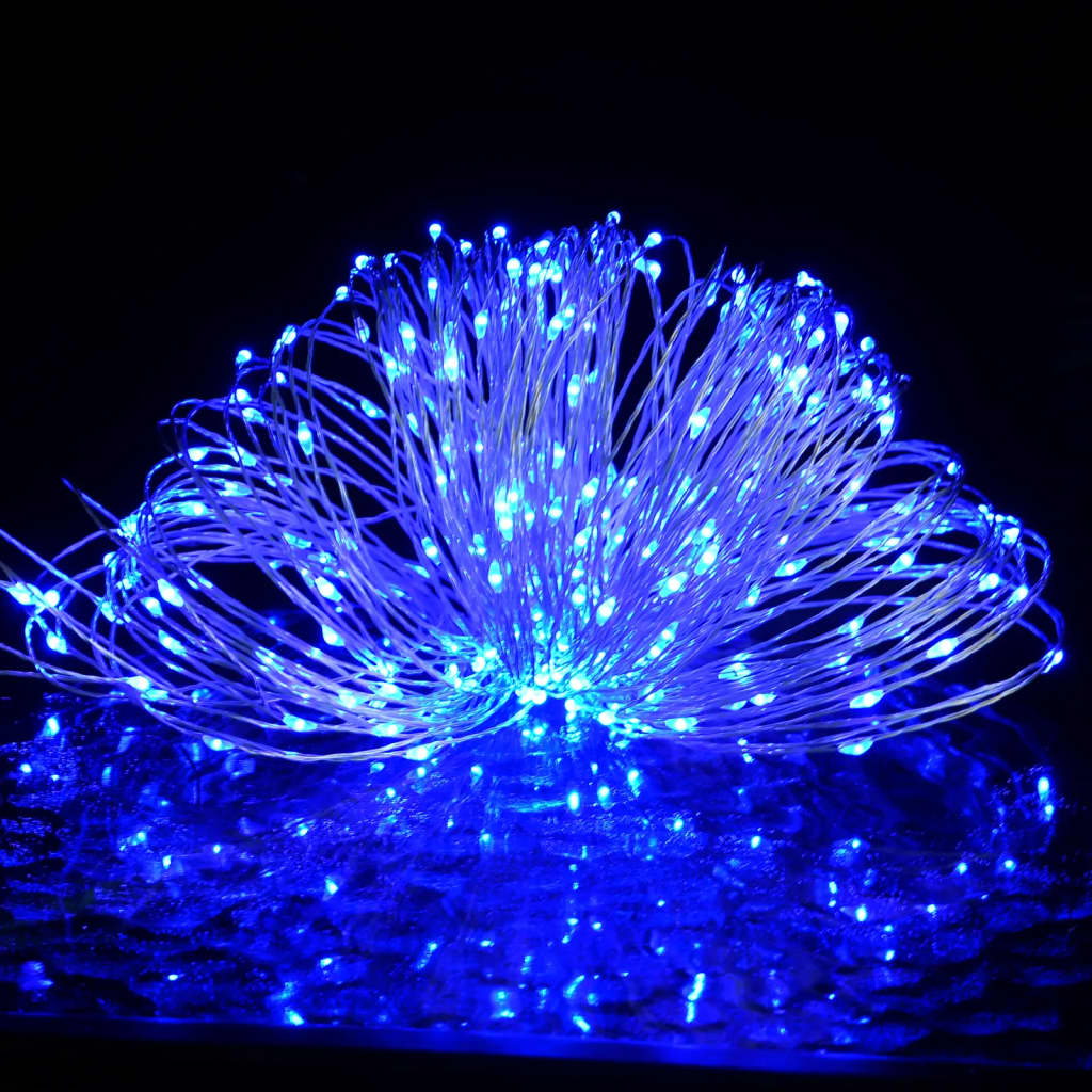 Led-Lichterdraht 400 Led 8 Funktionen Blau