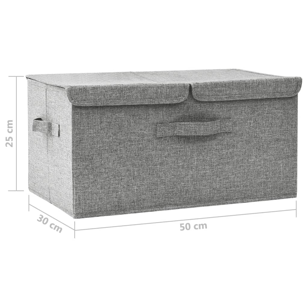 Aufbewahrungsbox Stoff Grau
