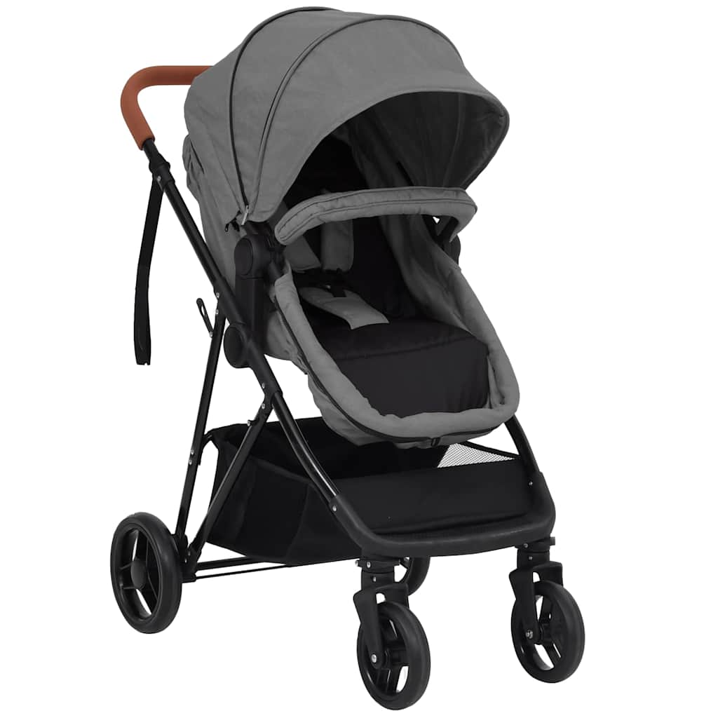 Kinderwagen Und Schwarz Stahl