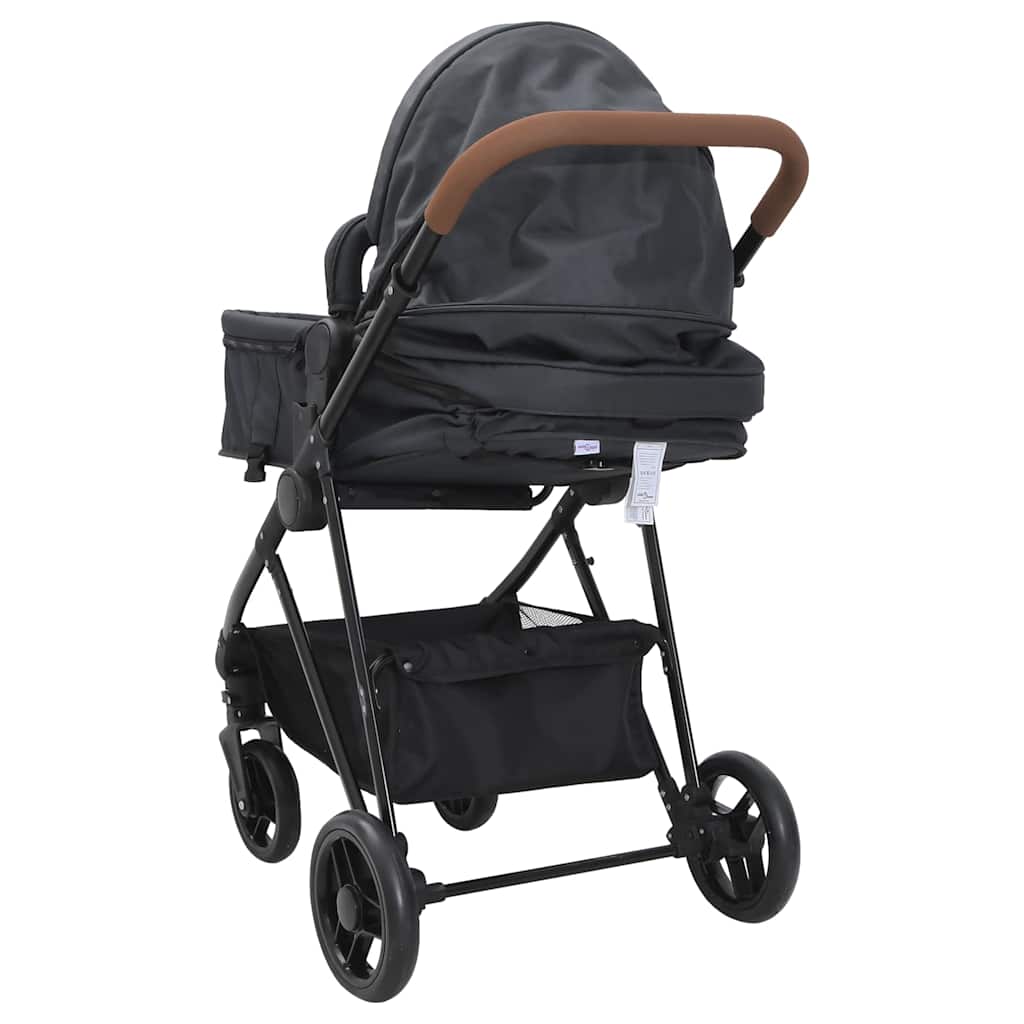 Kinderwagen Und Schwarz Stahl