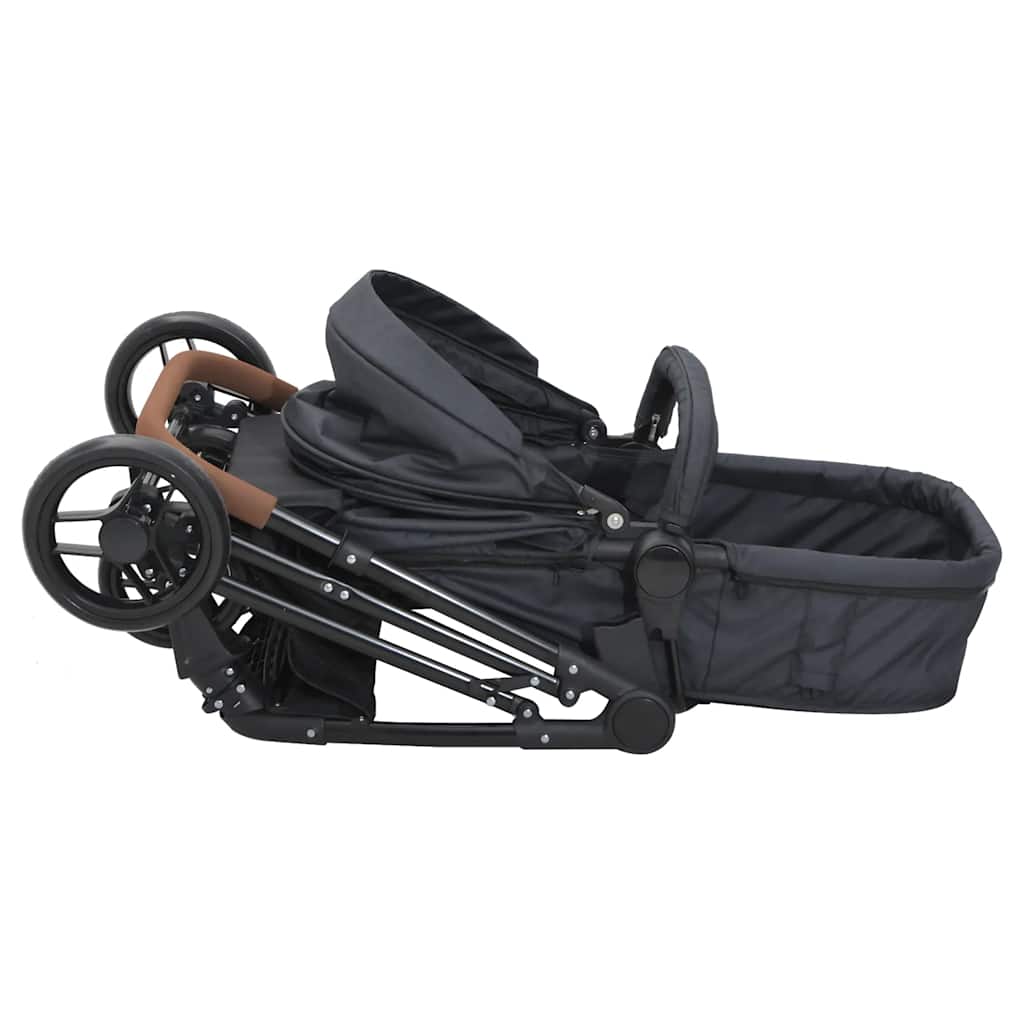 Kinderwagen Und Schwarz Stahl