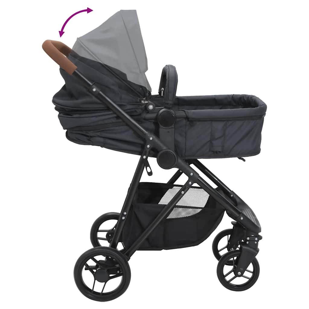 Kinderwagen Und Schwarz Stahl