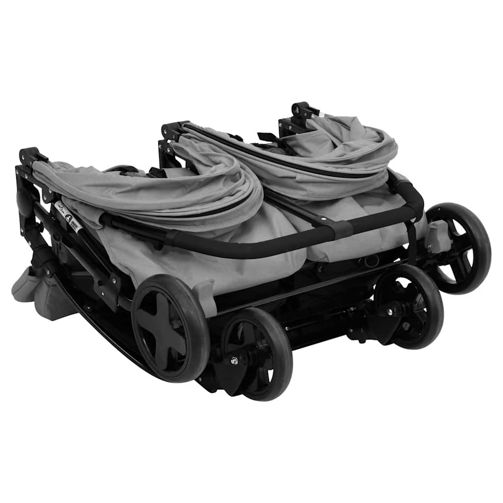 Geschwisterwagen Und Schwarz Stahl