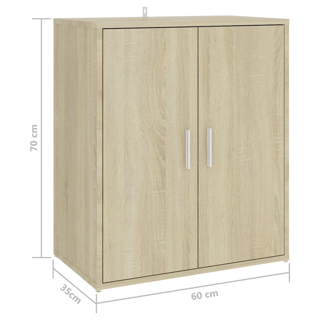 Schuhschrank Sonoma-Eiche Holzwerkstoff Sonoma Eiche