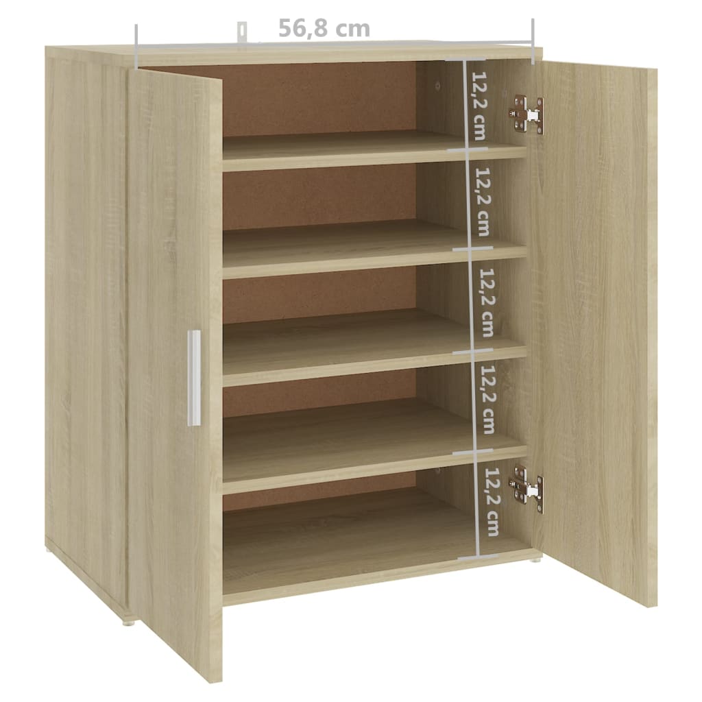 Schuhschrank Sonoma-Eiche Holzwerkstoff Sonoma Eiche