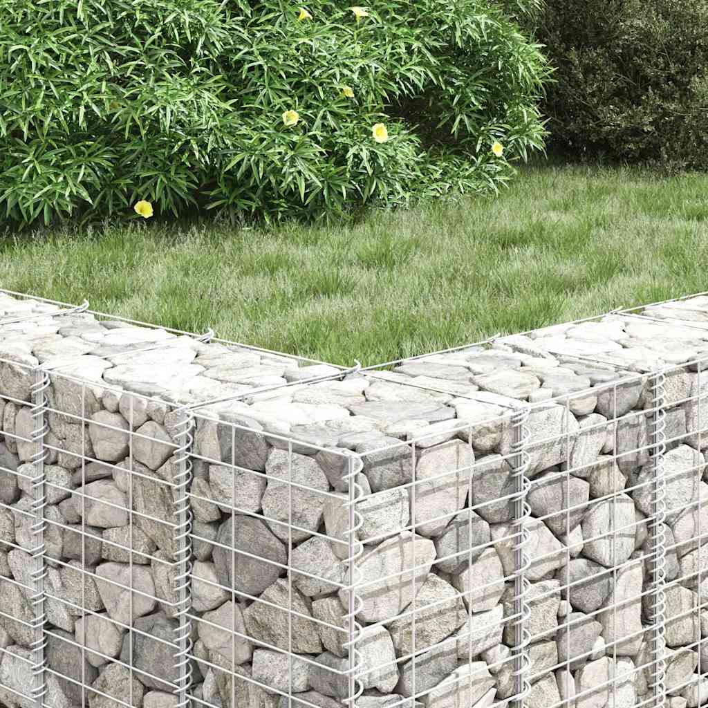 Gabionen-Hochbeete 3 Stk. 30X30X150 Cm Eisen