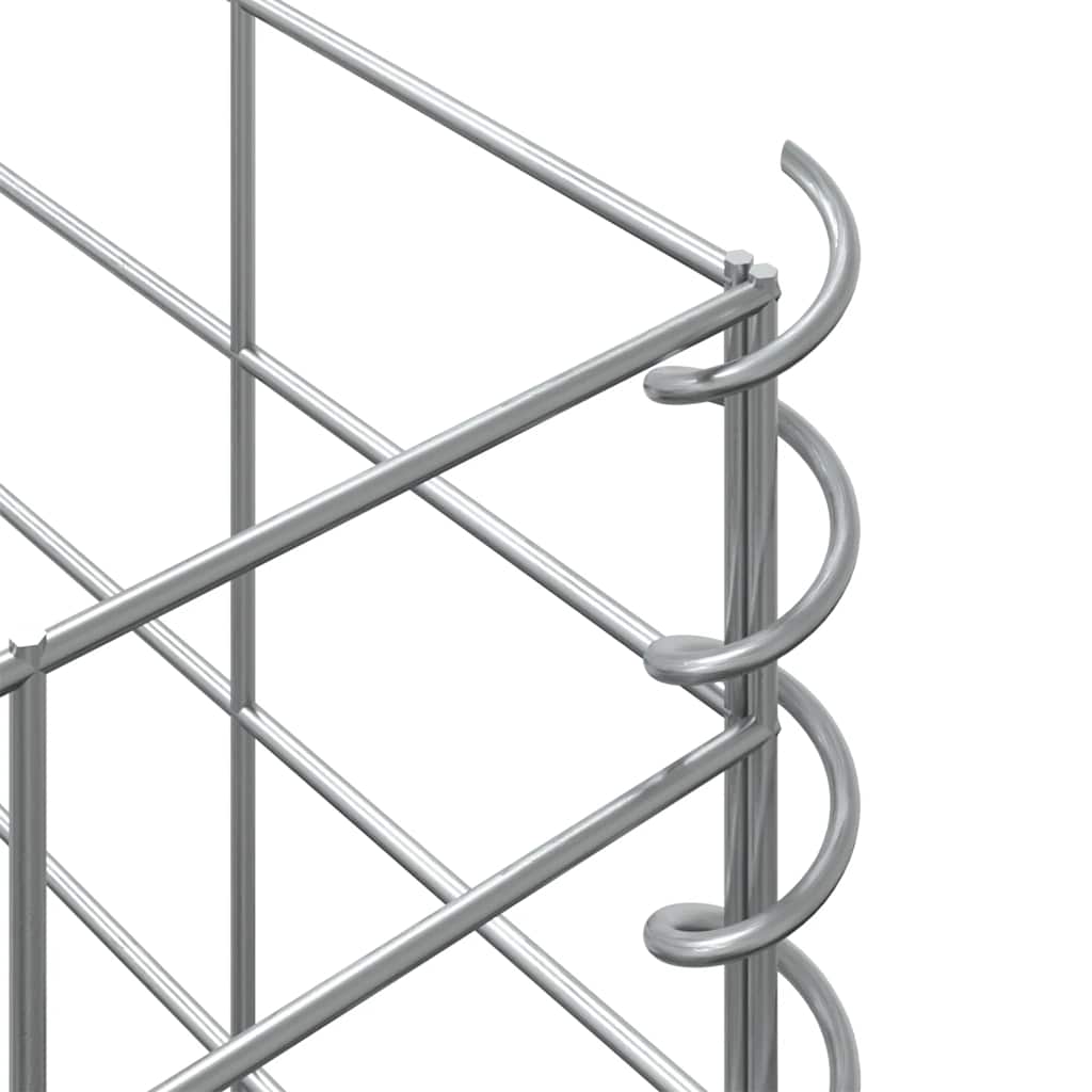 Gabionen-Hochbeete 3 Stk. 30X30X150 Cm Eisen