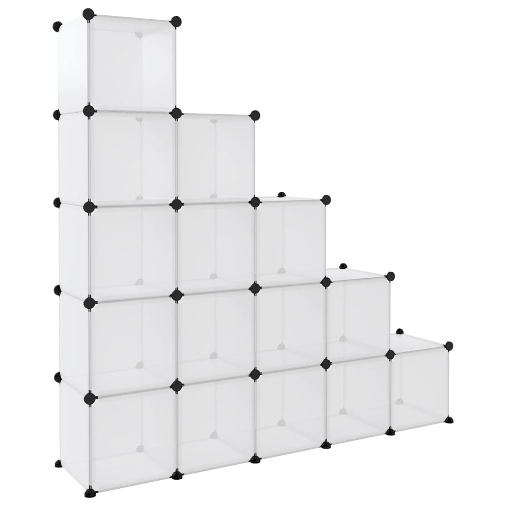 Regalsystem Mit 15 Würfeln Pp Transparent