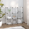 Aufbewahrungswürfel-Organizer Mit 15 Würfeln Und Türen Transparent Pp Transparent Und Weiß