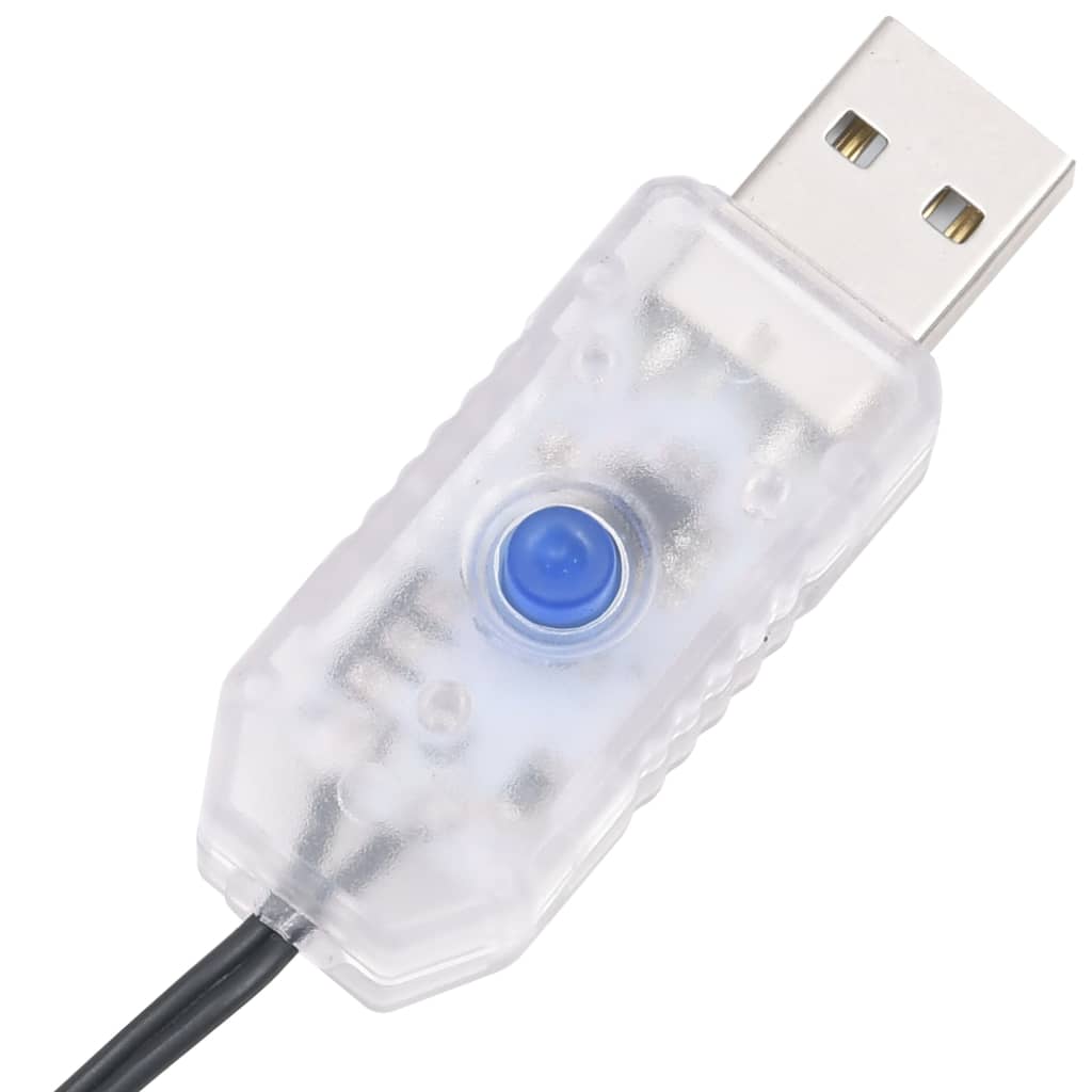 Led-Lichterkette Mit 150 Leds Pvc Blau