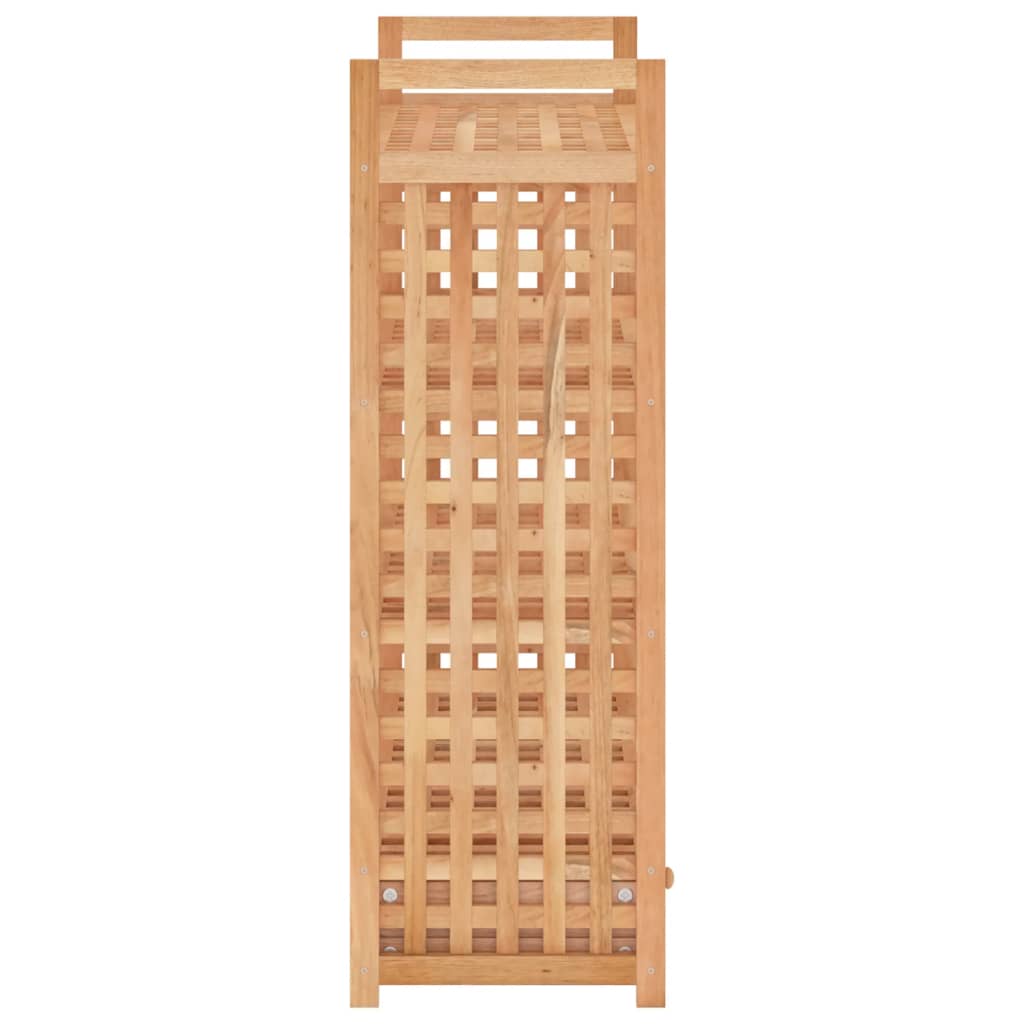 Schuhregal Mit Schublade 70X27X81 Cm Massivholz Nussbaum