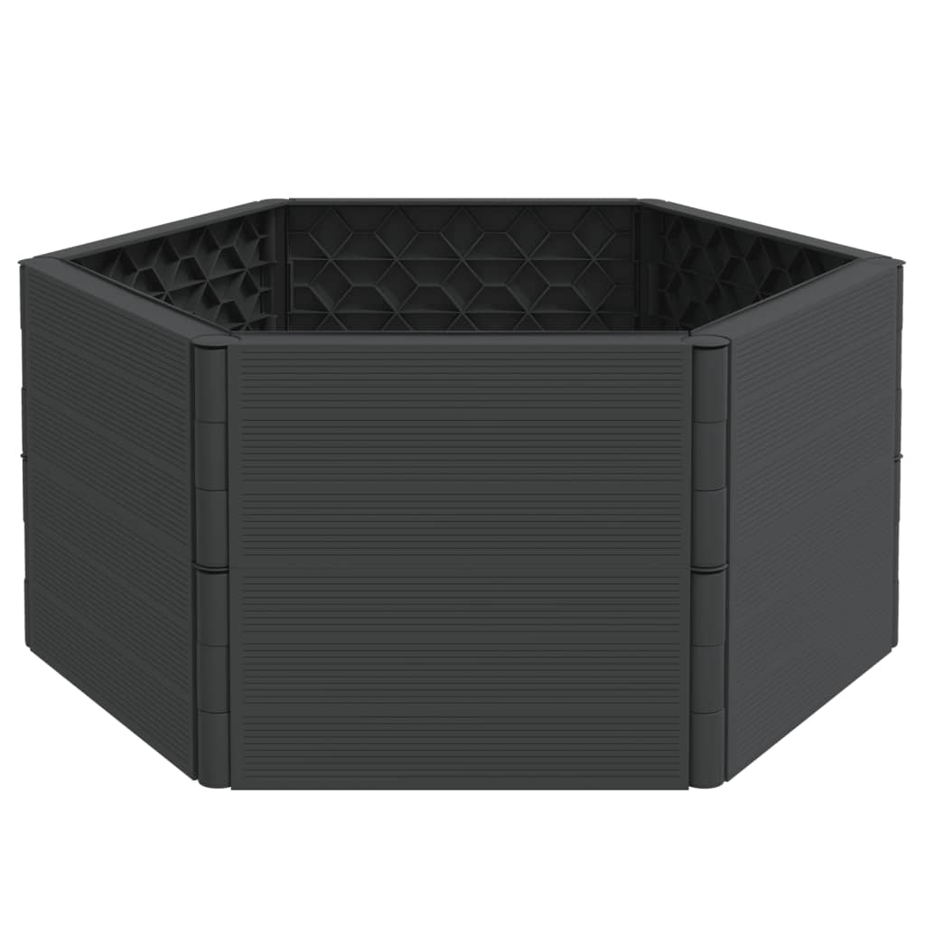Garten-Pflanzkübel Anthrazit Pp