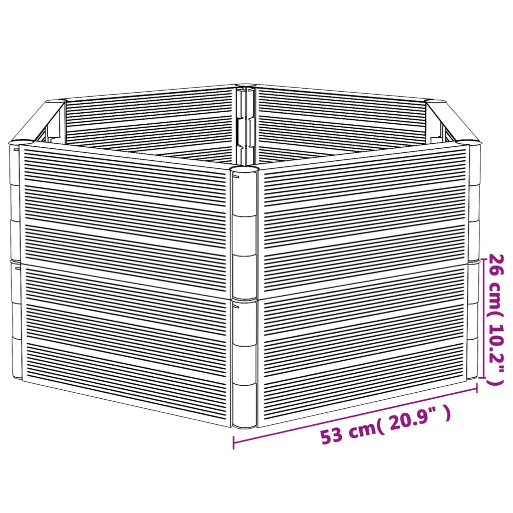Garten-Pflanzkübel Anthrazit Pp