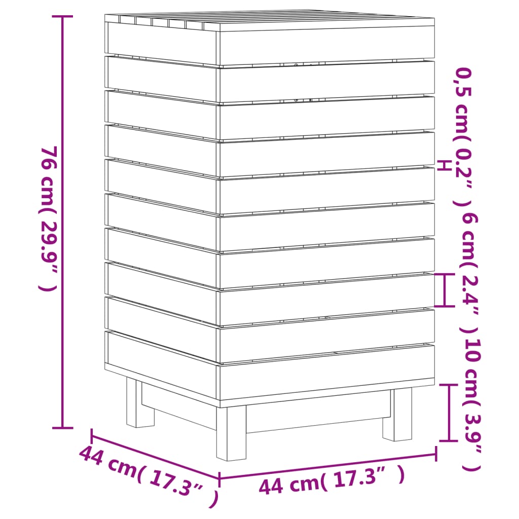 Wäschetruhe Massivholz Kiefer