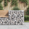 Gabionenkorb Silbern 70X70X65 Cm Verzinktes Eisen